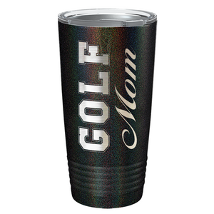 Golf Mom Laser Engraved on Stainless Steel Golf Tumbler