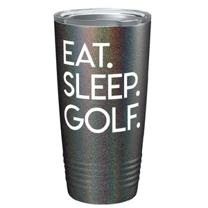 Eat Sleep Golf on Stainless Steel Golf Tumbler