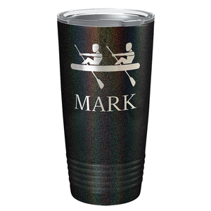 Personalized Crew Silhouette Laser Engraved on Stainless Steel Crew Tumbler