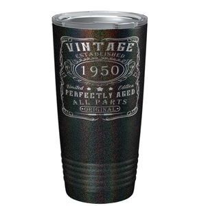 1950 Vintage Perfectly Aged 71st on Stainless Steel Tumbler