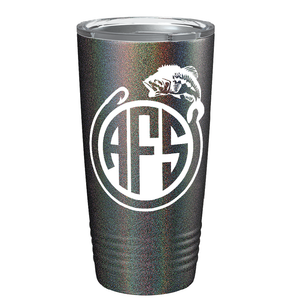 Monogram Fishing on Stainless Steel Fishing Tumbler