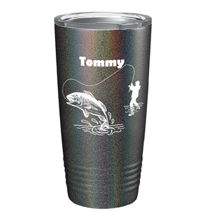 Personalized Fishing on Stainless Steel Fishing Tumbler