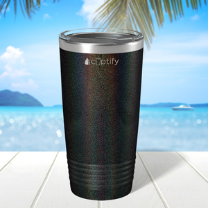 Black Glitter 20oz Tumbler