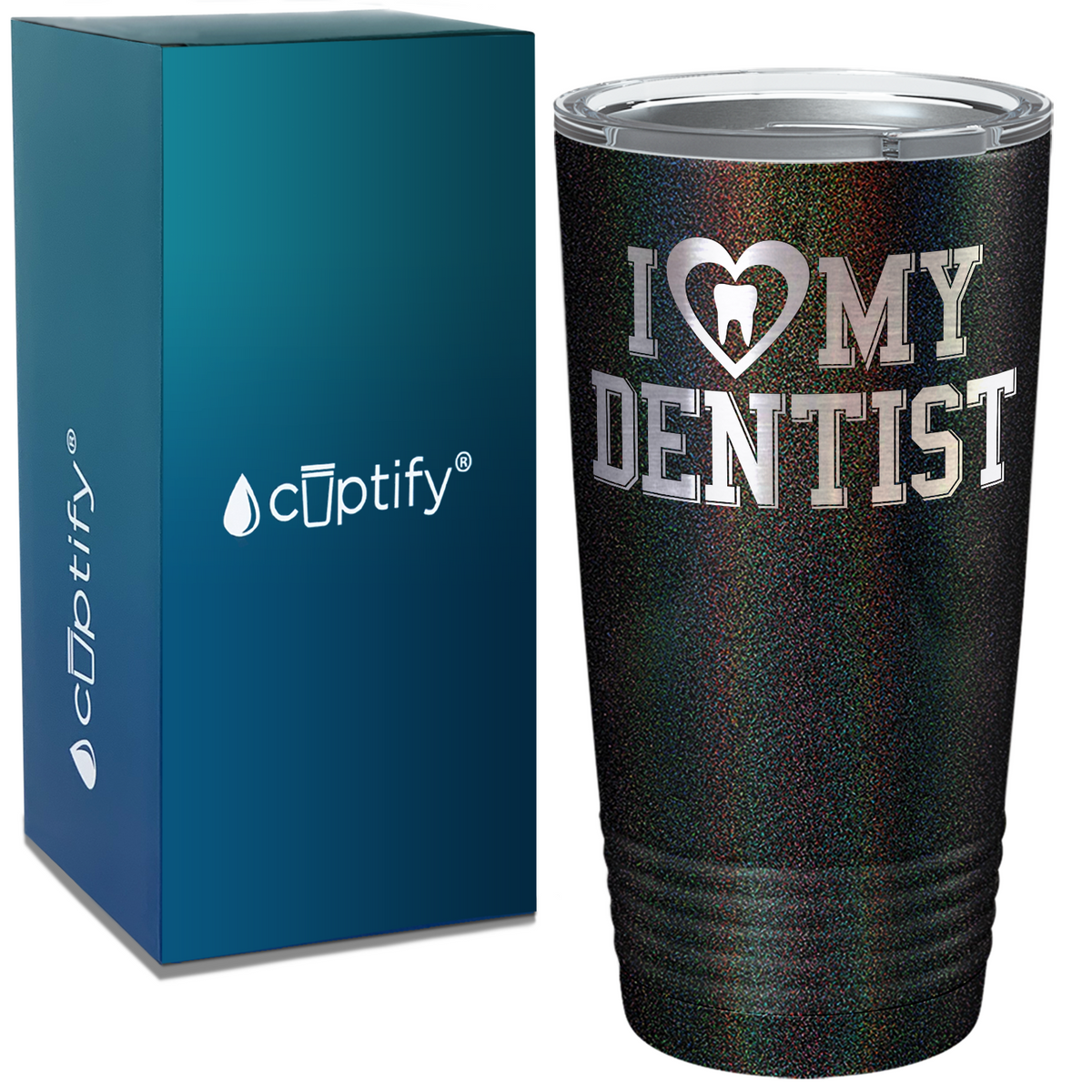 I Heart my Dentist on Dentist 20oz Tumbler