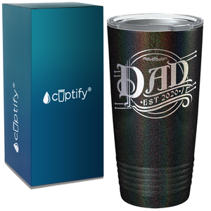 New Baby Dad Established 2020 on Dad 20oz Tumbler