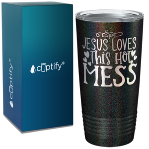 Jesus Loves This Hot Mess on Easter 20oz Tumbler