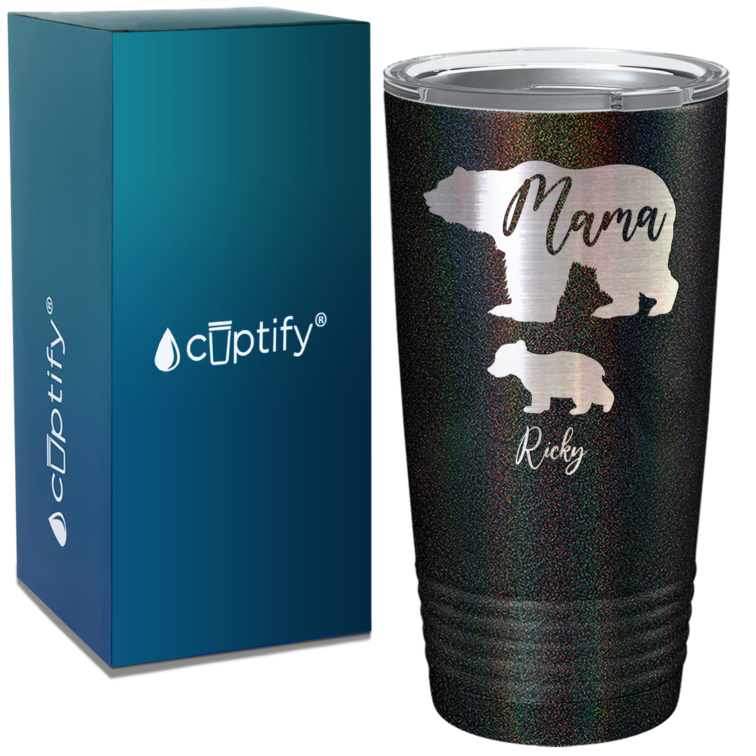 Mama Bear with Cub on Mom 20oz Tumbler