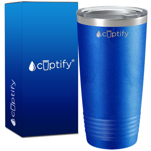 Blue Glitter 20oz Tumbler