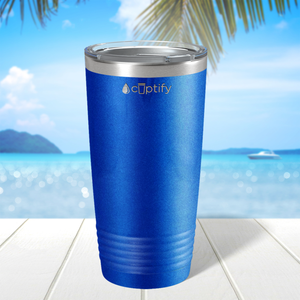 Blue Glitter 20oz Tumbler