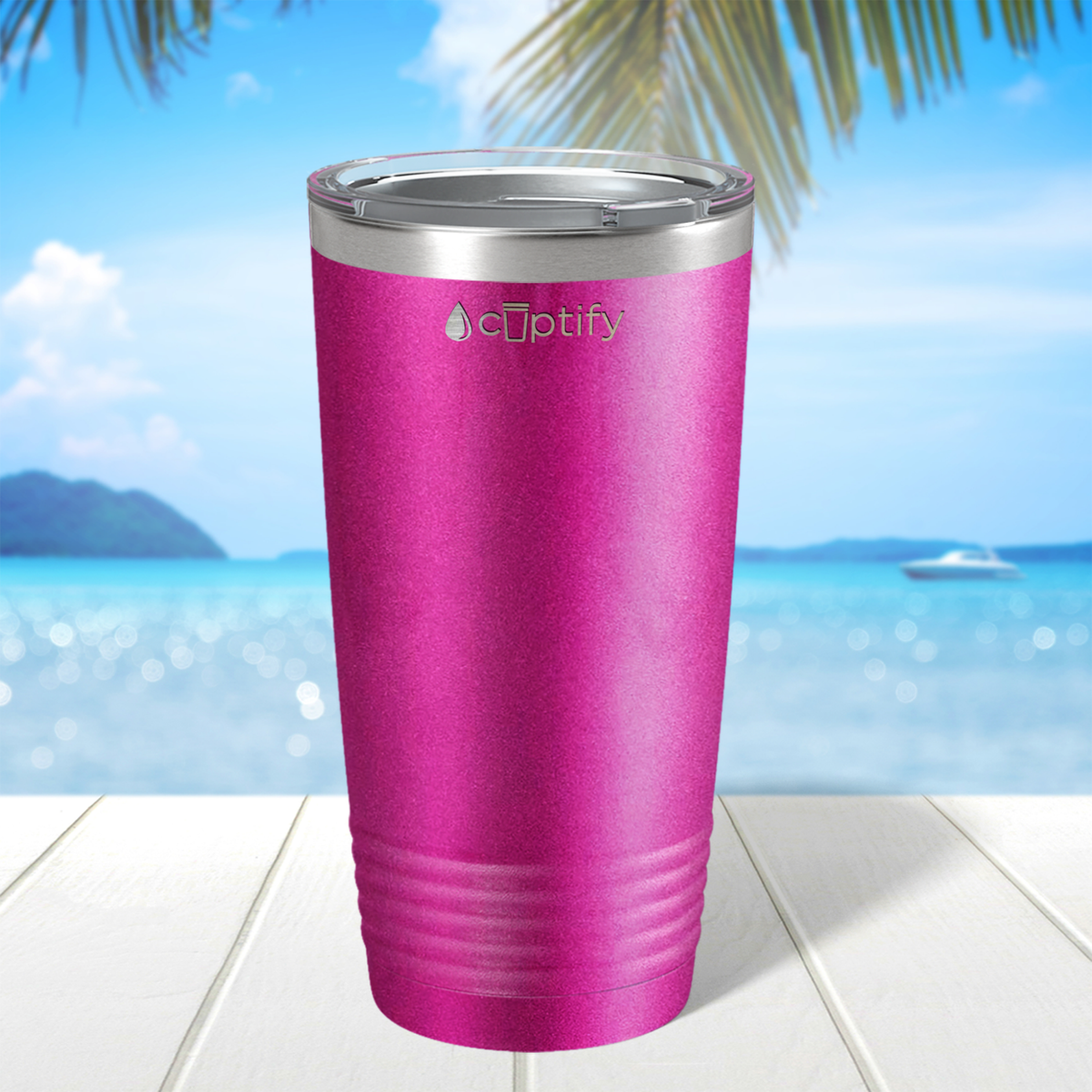 Pink Glitter 20oz Tumbler