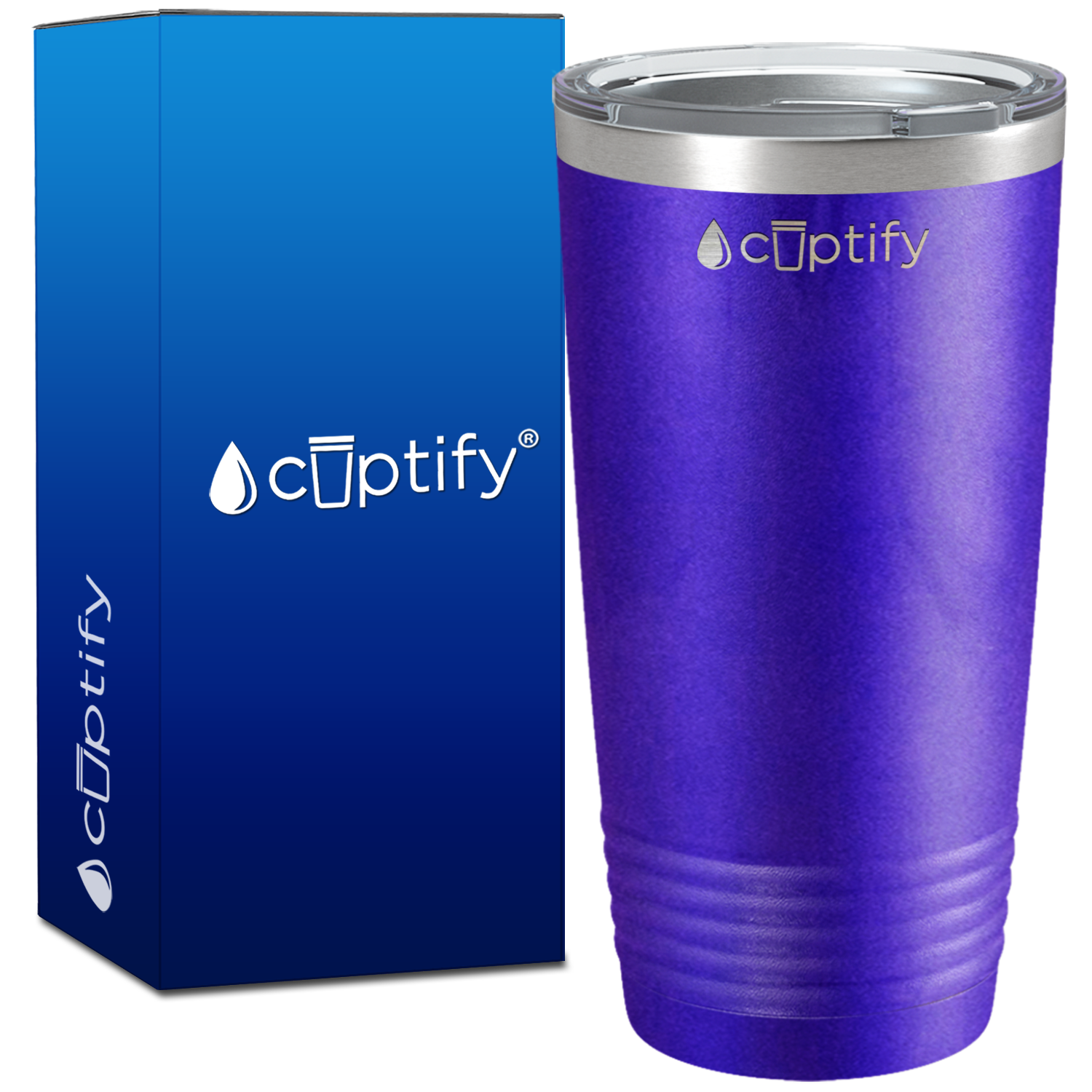 Purple Glitter 20oz Tumbler