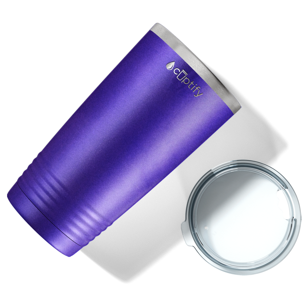 Purple Glitter 20oz Tumbler