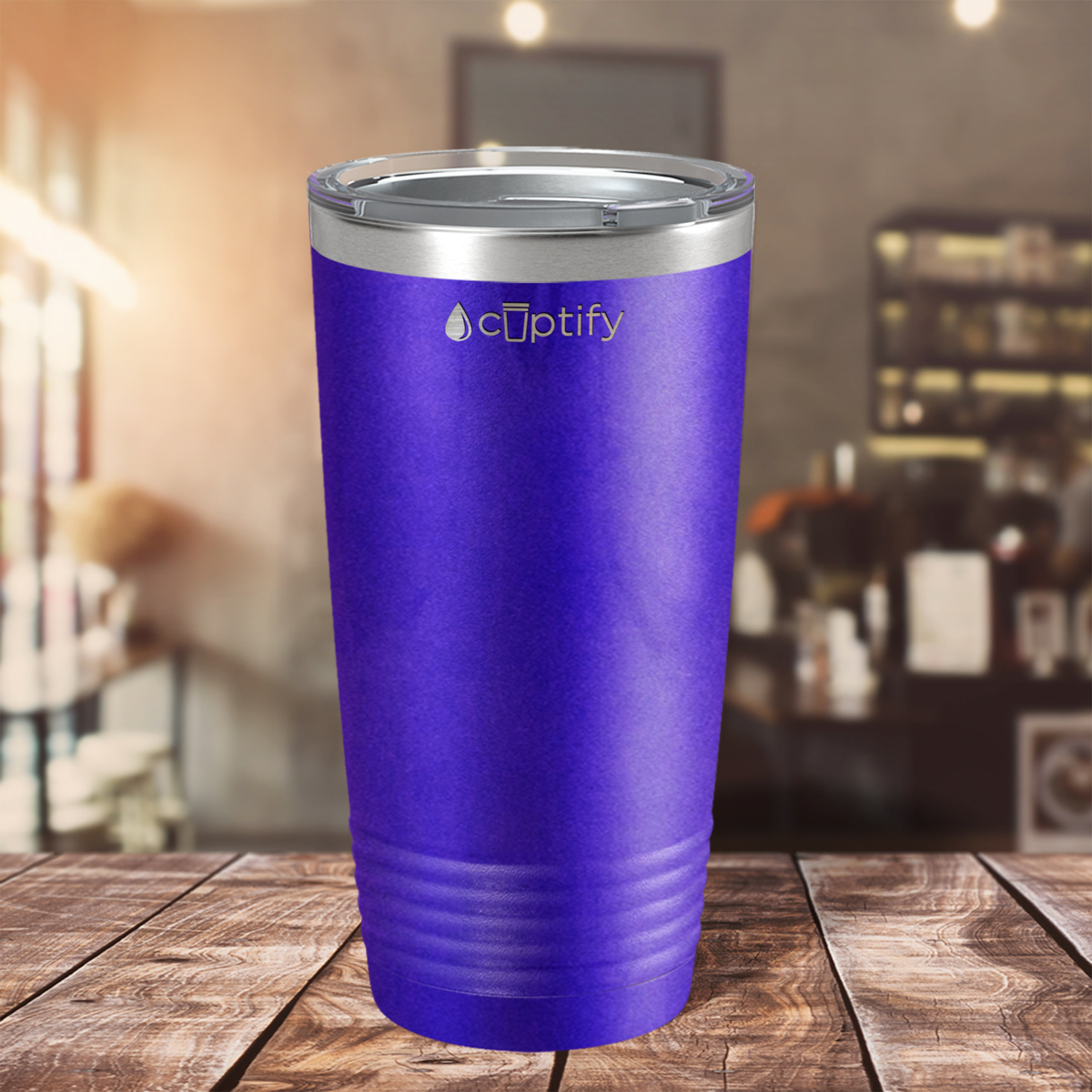 Purple Glitter 20oz Tumbler