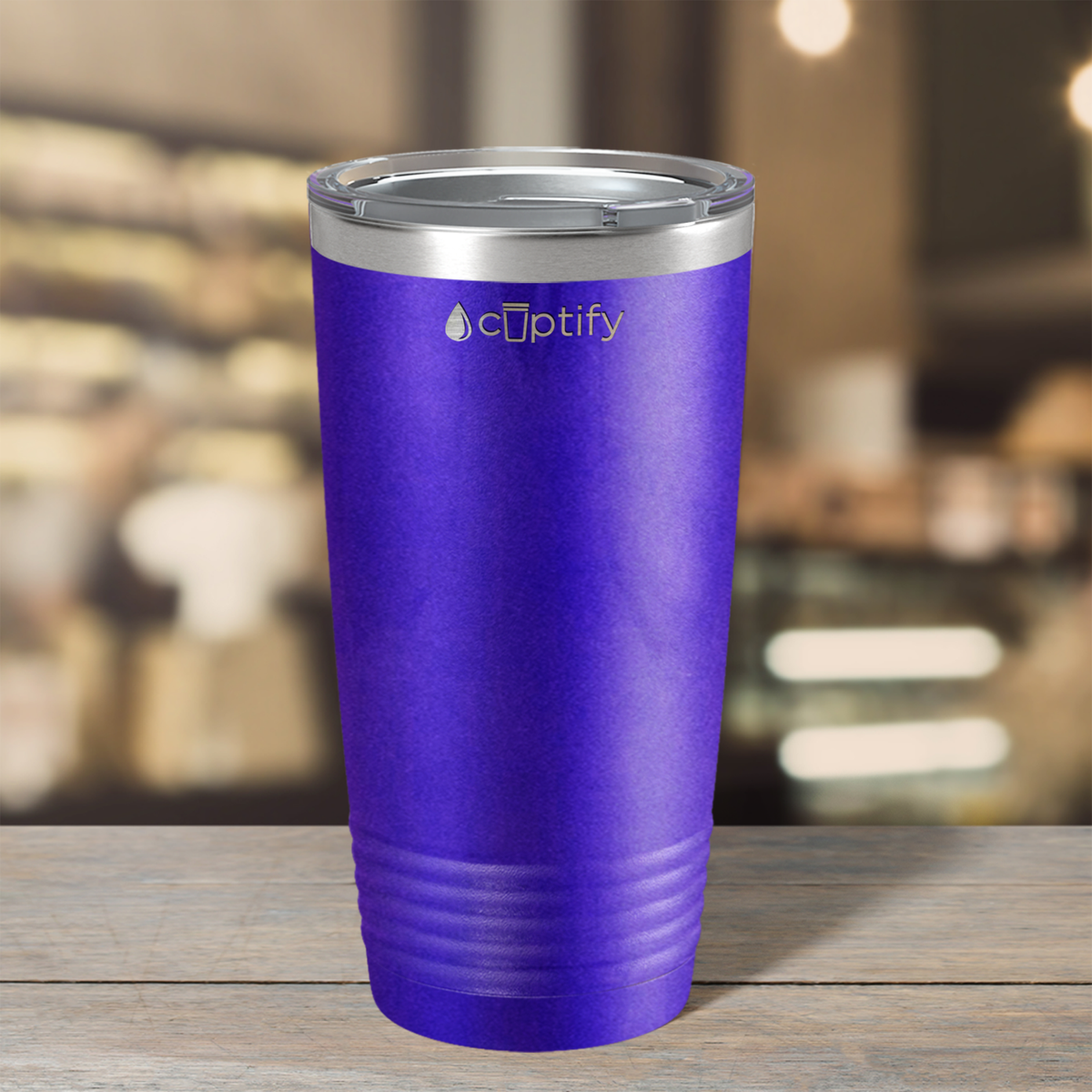 Purple Glitter 20oz Tumbler
