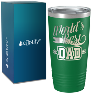 World's Best Dad on Stainless Steel Dad Tumbler