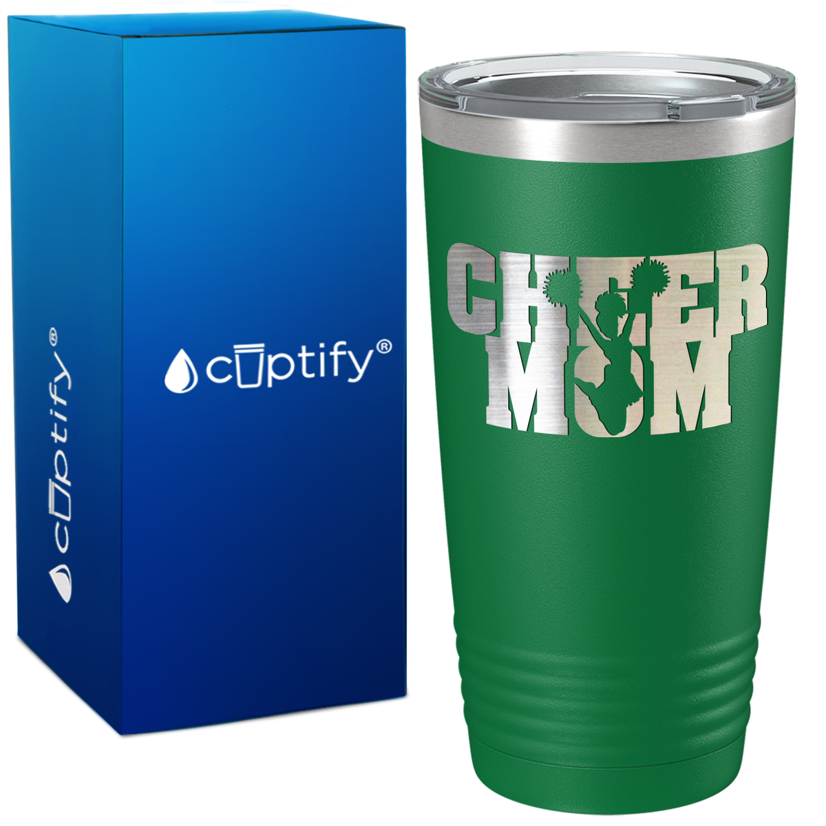 Cheer Mom Cheerleader Jump on 20oz Tumbler