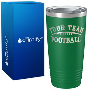 Custom Football Team on 20oz Tumbler