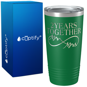 Years Together Anniversary on Wedding 20oz Tumbler