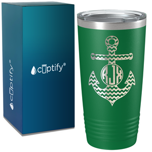 Anchor Cheverons Monogram 20oz Tumbler