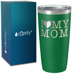 I Heart My Mom on Mom 20oz Tumbler