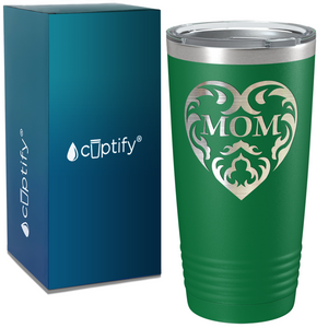 Mother Day Heart on Stainless Steel Mom Tumbler