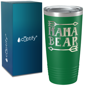 Mama Bear on Stainless Steel Mom Tumbler