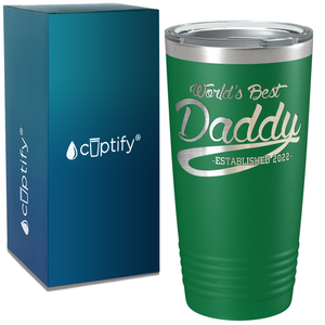 World's Best Daddy on Stainless Steel Dad Tumbler
