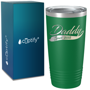 Daddy Since 2018 on Stainless Steel Dad Tumbler