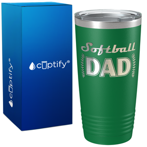 Softball Dad on 20oz Tumbler