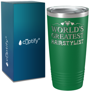 World's Greatest Hairstylist on 20oz Tumbler