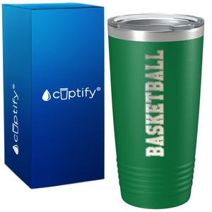 Basketball on 20oz Stainless Steel Tumbler