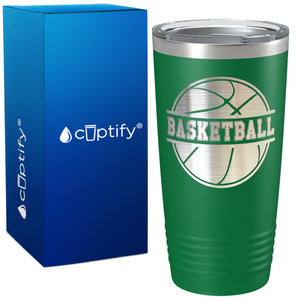 Basketball Ball on 20oz Tumbler