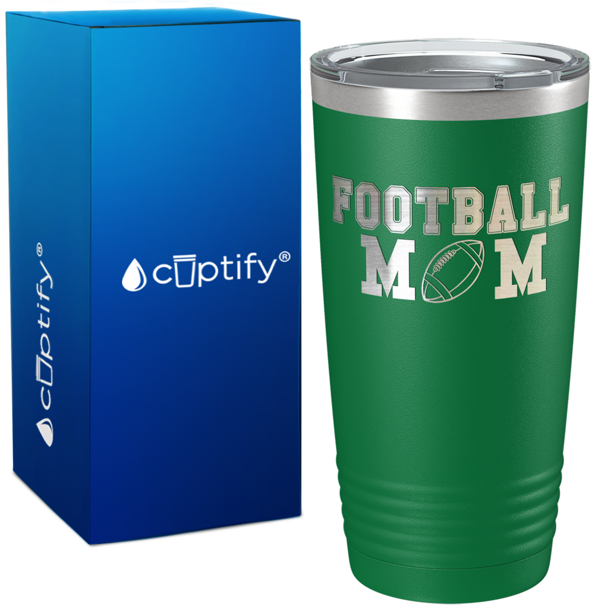 The Football Mom on 20oz Tumbler