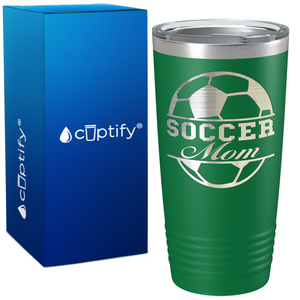 Soccer Ball Mom on 20oz Tumbler