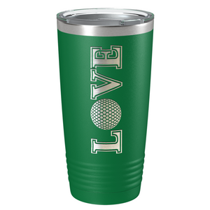 Golf Love Laser Engraved on Stainless Steel Golf Tumbler