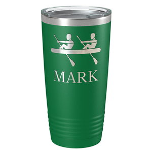 Personalized Crew Silhouette Laser Engraved on Stainless Steel Crew Tumbler