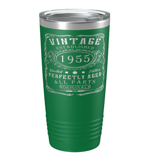 1955 Vintage Perfectly Aged 66th on Stainless Steel Tumbler