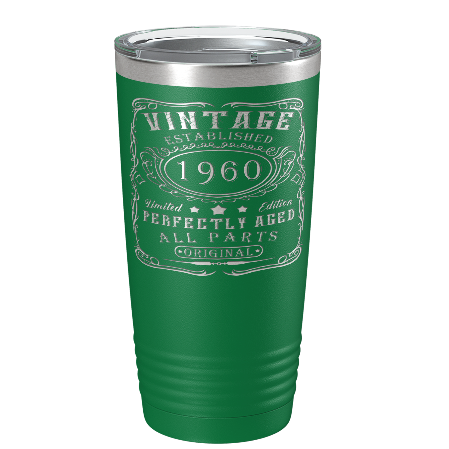 1960 Vintage Perfectly Aged 61st on Stainless Steel Tumbler