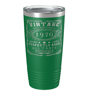 1970 Vintage Perfectly Aged 51st on Stainless Steel Tumbler