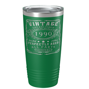 1990 Vintage Perfectly Aged 41st on Stainless Steel Tumbler