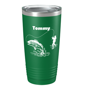 Personalized Fishing on Stainless Steel Fishing Tumbler