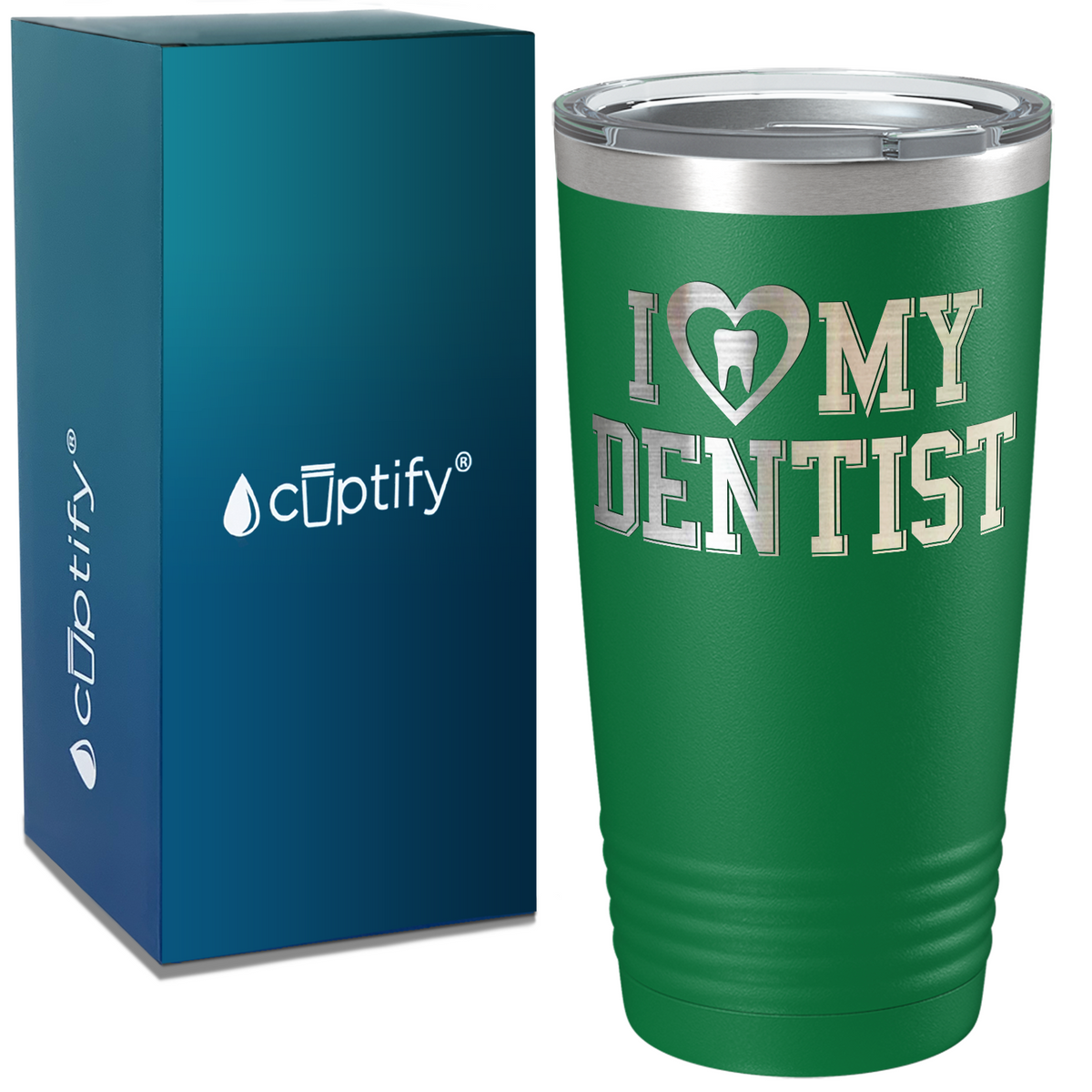 I Heart my Dentist on Dentist 20oz Tumbler