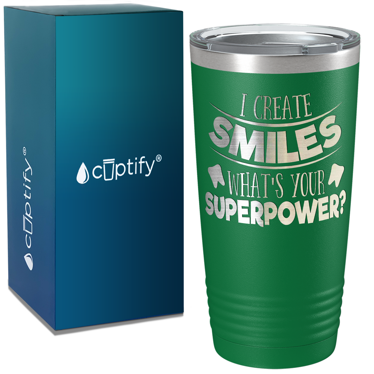 I Create Smiles on Dentist 20oz Tumbler