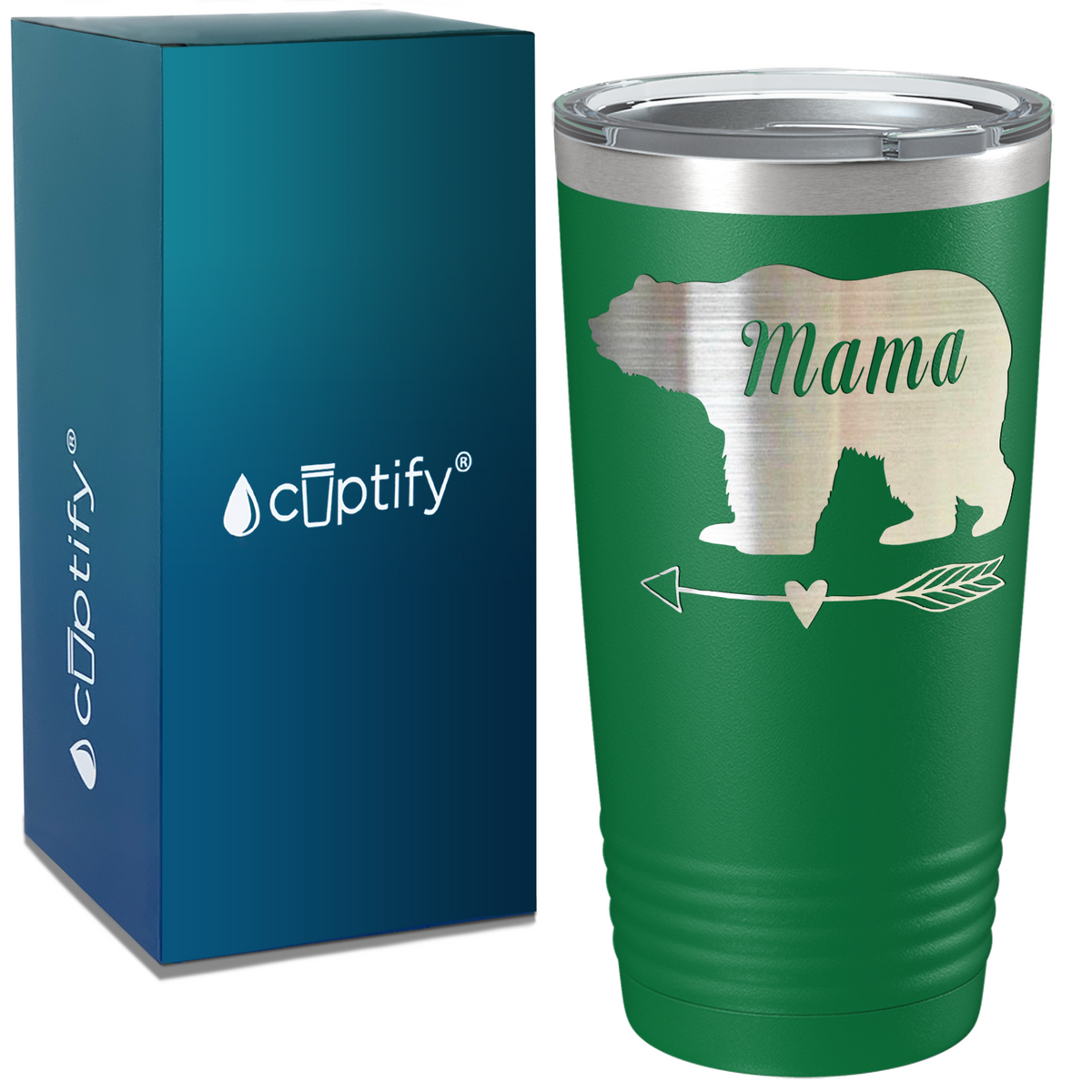 Mama Bear Arrow on Mom 20oz Tumbler