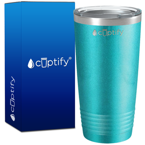Seafoam Glitter 20oz Tumbler