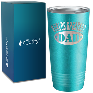 World's Greatest Dad on Stainless Steel Dad Tumbler