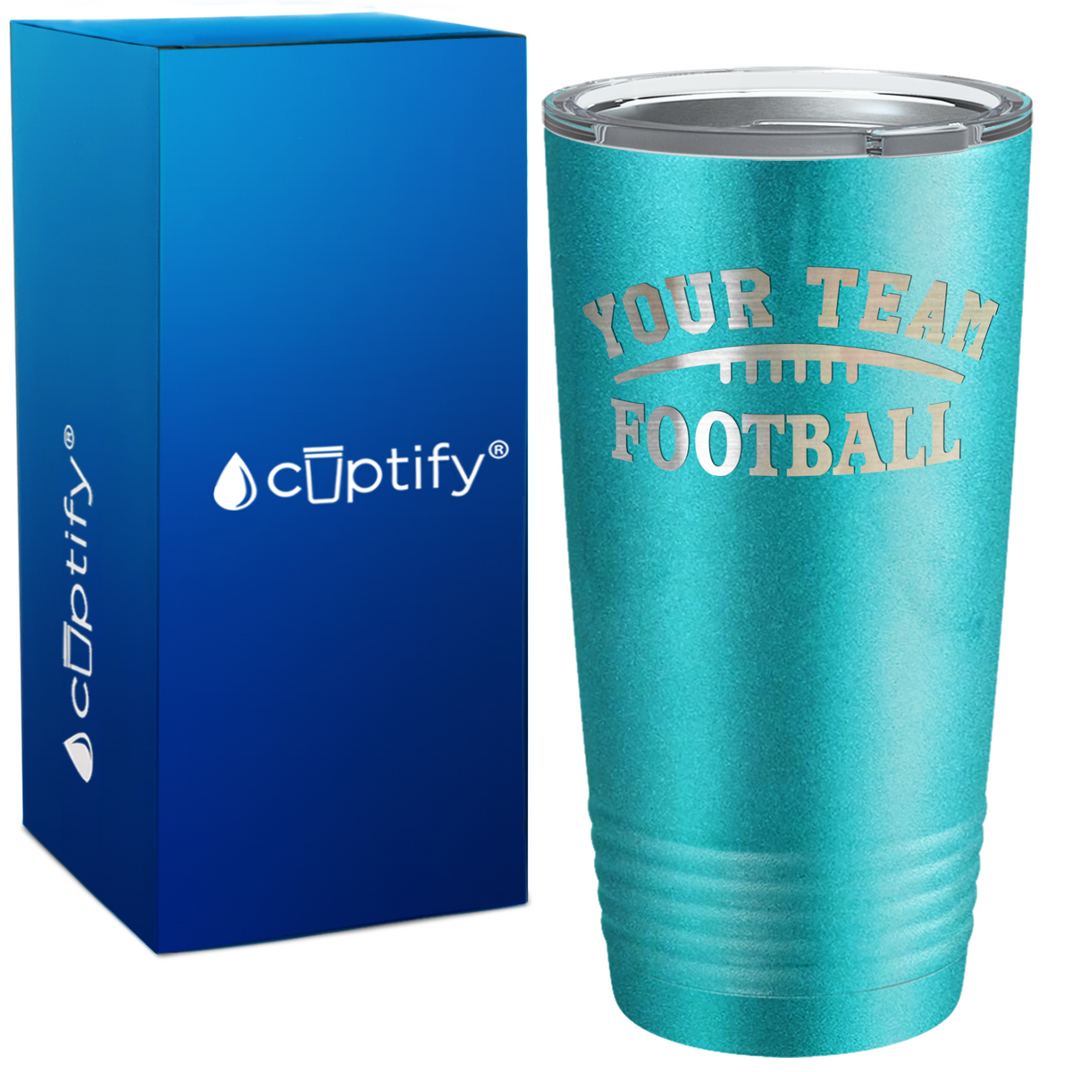 Custom Football Team on 20oz Tumbler