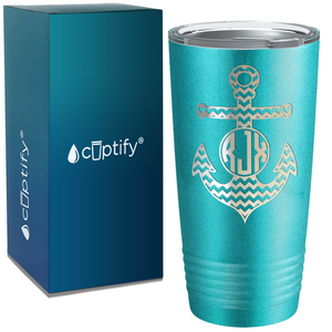 Anchor Cheverons Monogram 20oz Tumbler