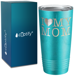 I Heart My Mom on Mom 20oz Tumbler