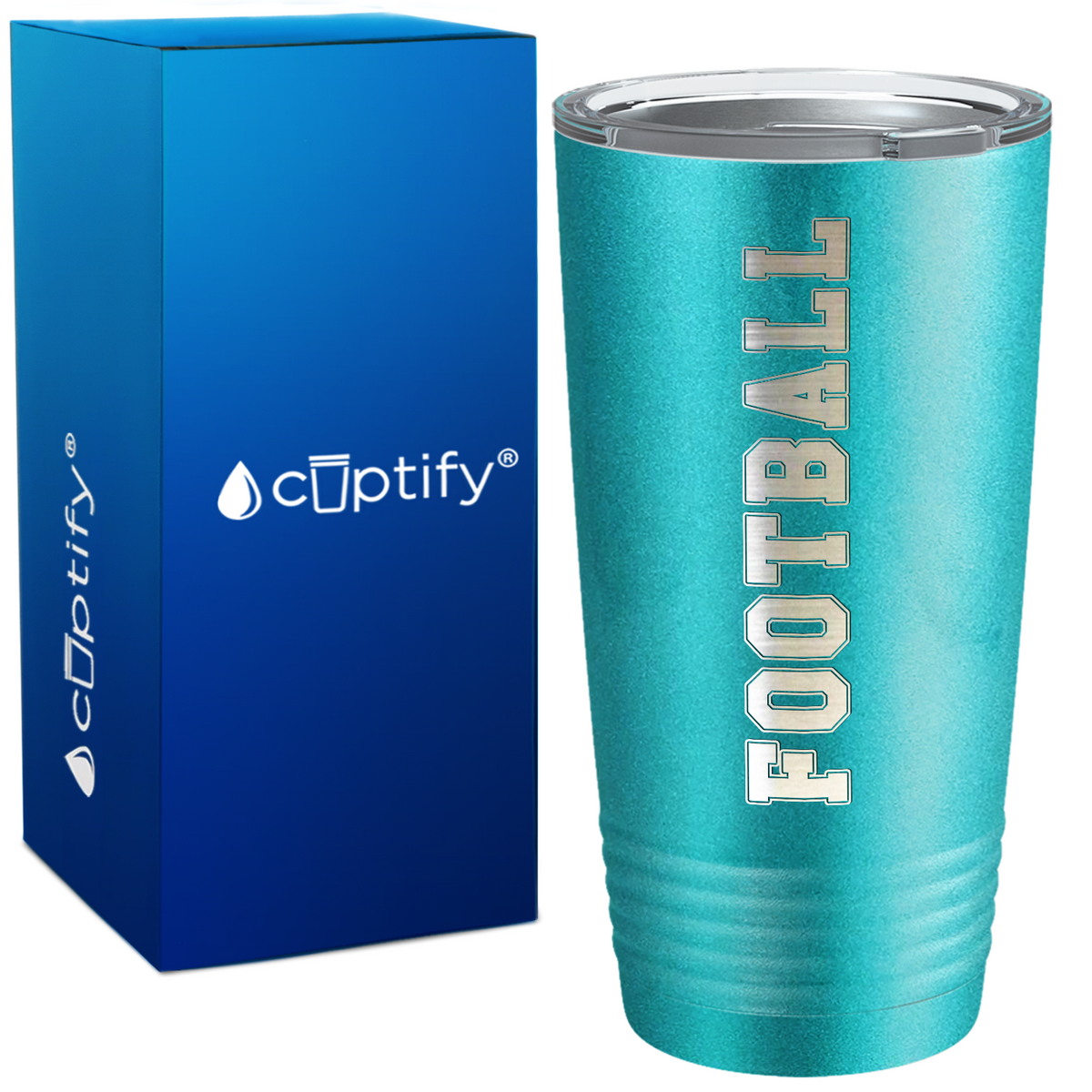 Football on 20oz Tumbler
